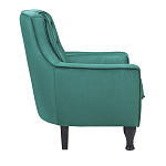 Кресло с мягкой обивкой из велюра на 4-х ножках из массива березы Scarlett Armchair green варинант исполнения - 2 | Loft Concept в Тюмени