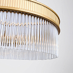 Люстра подвесная круглая со стеклянными трубками Nembus варинант исполнения - 4 | Loft Concept в Тюмени