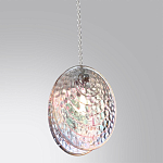 Подвесной светильник с круглым плафоном из рельефного стекла Disc Light варинант исполнения - 3 | Loft Concept в Тюмени