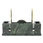 Настольный письменный набор из змеевика с подставкой под календарь Successful Leader варинант исполнения - 3 | Loft Concept в Тюмени