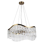 Люстра подвесная волнистой формы с хрустальными подвесками Ludivine Lighting варинант исполнения - 2 | Loft Concept в Тюмени
