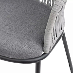 Стул барный с декоративным плетением на спинке и подлокотниках Chair Weave варинант исполнения - 7 | Loft Concept в Тюмени