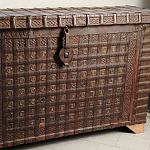Большой Этнический сундук с металлическим декором  варинант исполнения - 2 | Loft Concept в Тюмени