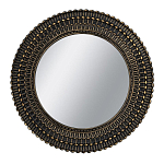 Зеркало круглое с текстурированным дизайном рамы Helios варинант исполнения - 1 | Loft Concept в Тюмени