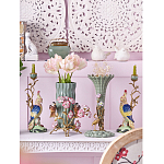 Подсвечник в образе попугая из фарфора с бронзовыми элементами Eden Garden варинант исполнения - 4 | Loft Concept в Тюмени