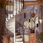 Обои ручная роспись Willow & Waves Original colourway on Edo painted Xuan paper with antiquing варинант исполнения - 3 | Loft Concept в Тюмени