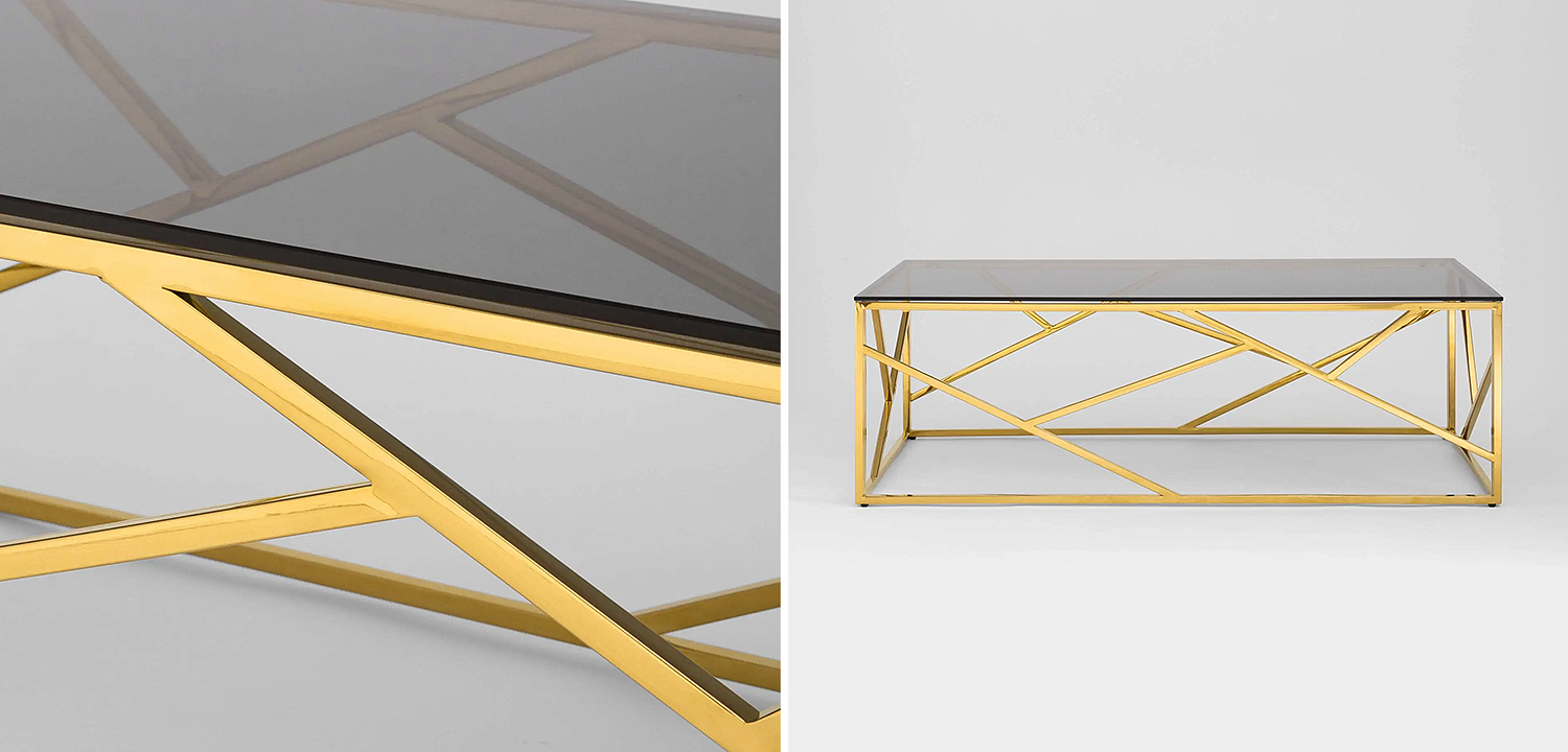 Столик кофейный Geometry Serene Phoenix Gold - Loft-Concept в Тюмени