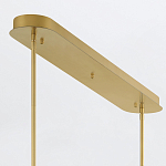 Подвесной светильник линейный золотого цвета с длинной цилиндрической стеклянной трубкой Eurofase варинант исполнения - 8 | Loft Concept в Тюмени