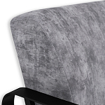 Кресло серый велюр с жесткими подлокотниками на полозьях Ashton варинант исполнения - 5 | Loft Concept в Тюмени