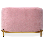 Банкетка овальная пыльно-розовый велюр на 4-х металлических ножках золотого цвета SANJAY варинант исполнения - 2 | Loft Concept в Тюмени