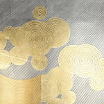 Обои ручная роспись в стиле Арт-деко Namban Colourway SC-289 on gold gilded paper варинант исполнения - 1 | Loft Concept в Тюмени