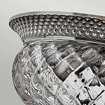 Потолочный светильник с чашеобразным плафоном из толстого волнообразного стекла и широким узорчатым основанием Hinkley варинант исполнения - 6 | Loft Concept в Тюмени