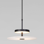 Светодиодный подвесной светильник черный с мраморным рассеивателем варинант исполнения - 2 | Loft Concept в Тюмени