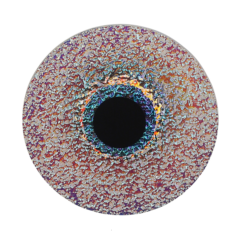 Бра круглое стеклянное с морозным эффектом Heterochromia Мульти Черный в Тюмени | Loft Concept 