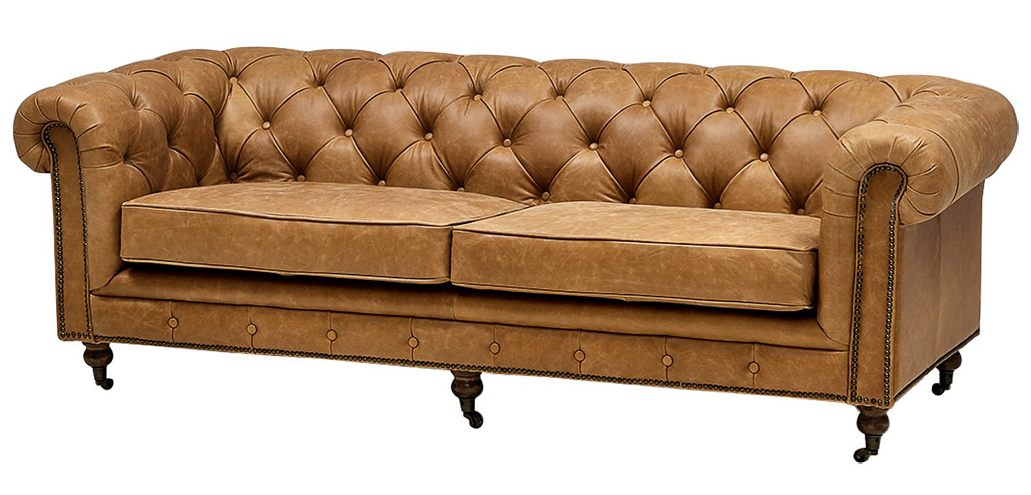 Диван Chesterfield Cinnamon Leather Sofa из винтажной кожи Диван Chesterfield Cinnamon Leather Sofa из винтажной кожи - Loft-Concept в Тюмени