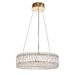 Люстра подвесная круглая из прозрачного хрусталя с золотым корпусом Selfsufficient варинант исполнения - 3 | Loft Concept в Тюмени