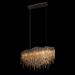 Люстра подвесная с металлическими цепочками и изогнутыми металлическими дугами 72 см Atlantis Chain варинант исполнения - 5 | Loft Concept в Тюмени