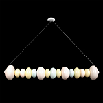 Подвесной светильник светодиодный горизонтальный в виде ожерелья из пастельных сфер Pastel Lunaria Horizon  варинант исполнения - 1 | Loft Concept в Тюмени