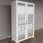 Дизайнерский шкаф витрина Elsa Dreams White с 4-мя ящиками варинант исполнения - 3 | Loft Concept в Тюмени