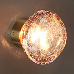 Бра с круглым плафоном из прозрачного стекла с пузырьками воздуха Effervia  варинант исполнения - 5 | Loft Concept в Тюмени