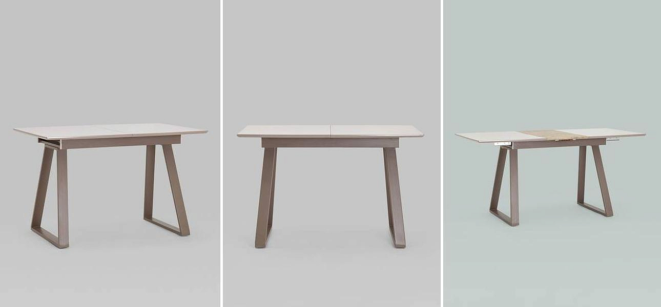 Стол обеденный раздвижной Magali ширина 120 бежевый - Loft-Concept в Тюмени