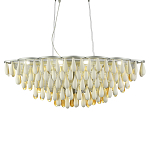 Люстра с подвесками в форме капель на серебристом каркасе Raindrop варинант исполнения - 2 | Loft Concept в Тюмени