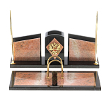 Настольный письменный набор из розового мрамора Marble Accessory варинант исполнения - 1 | Loft Concept в Тюмени