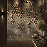 Гипсовая 3D панель с принтографией PM-41 варинант исполнения - 3 | Loft Concept в Тюмени