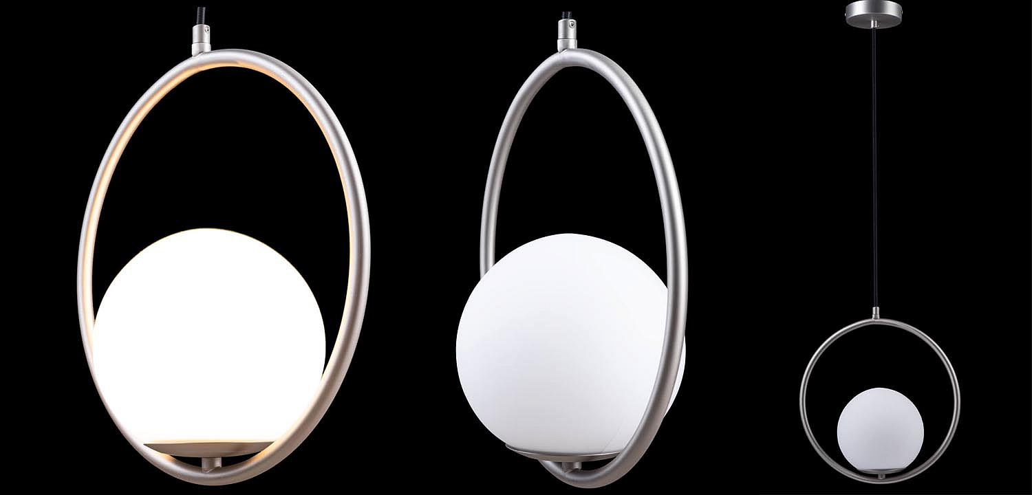 Подвесной светильник B.LUX C Ball circle nickel Подвесной светильник B.LUX C Ball circle nickel - Loft-Concept в Тюмени