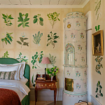 Обои ручная роспись Botanical Studies Linnaeus colourway варинант исполнения - 6 | Loft Concept в Тюмени