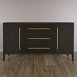 Буфет Primo с тремя ящиками и двумя фасадами Темный орех варинант исполнения - 1 | Loft Concept в Тюмени