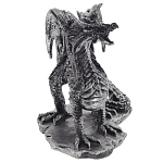 Декоративная статуэтка Дракон Dragon Black Silver Statuette варинант исполнения - 3 | Loft Concept в Тюмени