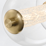 Подвесной светильник линейный с прозрачными стеклянными шарами разного диаметра Eurofase варинант исполнения - 14 | Loft Concept в Тюмени