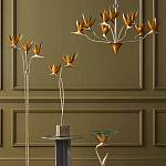 Торшер с 3-мя плафонами в виде цветов Golden Bird of Paradise варинант исполнения - 4 | Loft Concept в Тюмени