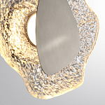 Бра с рельефным волнообразным стеклянным плафоном и вставкой из мрамора Liquid Stone варинант исполнения - 10 | Loft Concept в Тюмени