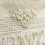 Панно из шерсти и хлопка с узором Beige Calista Serene варинант исполнения - 3 | Loft Concept в Тюмени