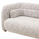 Дизайнерский двухместный диван с мягкими спинкой и подлокотниками бежевый Madelaine Sofa Beige варинант исполнения - 5 | Loft Concept в Тюмени