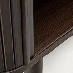 Буфет тёмно-коричневого цвета из ясеневого шпона с 2-мя раздвижными дверями Toinette варинант исполнения - 4 | Loft Concept в Тюмени