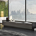 Дизайнерский комод серый с глянцевым фасадом Darren варинант исполнения - 2 | Loft Concept в Тюмени