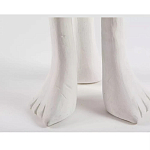 Дизайнерский журнальный стол белый на 3-х ножках в виде ступней African table варинант исполнения - 3 | Loft Concept в Тюмени