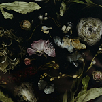 Круглый поднос из эпоксидной смолы с цветами черный Epoxy Resin Flowers Tray Black варинант исполнения - 3 | Loft Concept в Тюмени