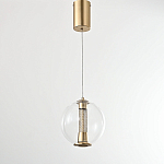 Подвесной светильник с плафоном в форме шара Inner Gleam Orb gold варинант исполнения - 5 | Loft Concept в Тюмени