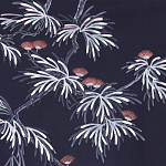 Обои ручная роспись Silk Tree Special Colourway on Empire Blue dyed silk варинант исполнения - 2 | Loft Concept в Тюмени