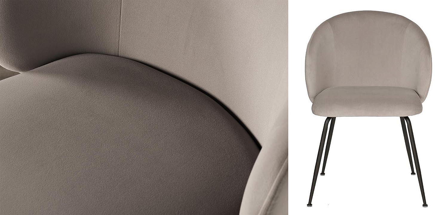 Стул Sadler Chair gray velor Стул Sadler Chair gray velor - Loft-Concept в Тюмени