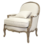 Кресло Ava Classical Armchair beige flax варинант исполнения - 3 | Loft Concept в Тюмени
