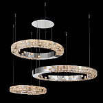 Люстра из 3-х колец с мозаичным хрустальным оформлением Sparks of Crystal варинант исполнения - 3 | Loft Concept в Тюмени