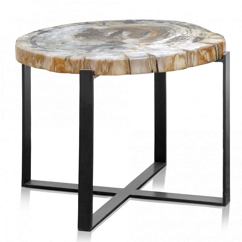 PETRIFIED WOOD COFFEETABLE M Окаменелое дерево Черный PETRIFIED WOOD COFFEETABLE M Окаменелое дерево Черный в Тюмени | Loft Concept