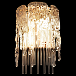 Бра с эффектом стекающего стекла и прозрачными трубками Textured Glass варинант исполнения - 3 | Loft Concept в Тюмени