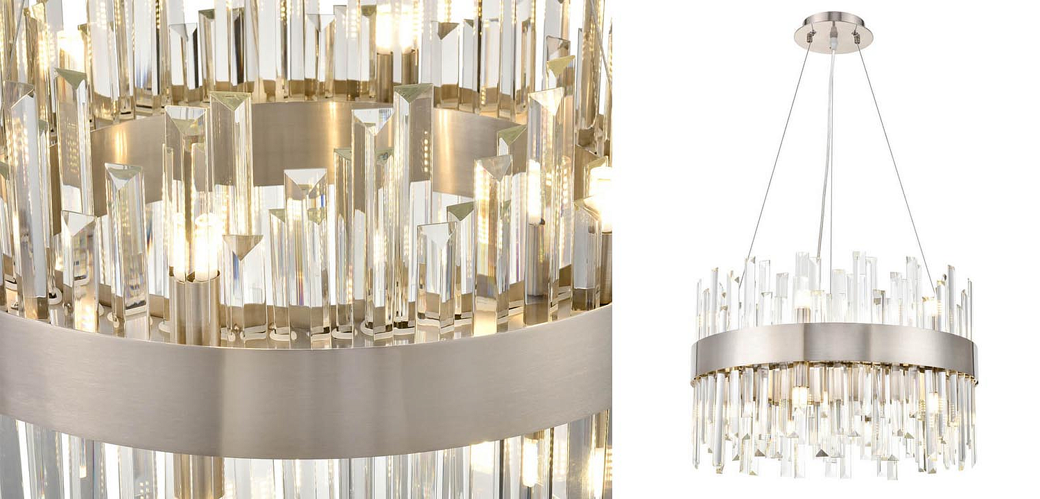 Люстра Cramer Chandelier 50 satin nickel Люстра Cramer Chandelier 50 satin nickel - Loft-Concept в Тюмени