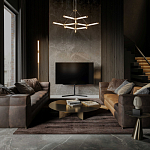 Люстра с геометрической конструкцией из вытянутых цилиндрических плафонов Hex Scaffold  варинант исполнения - 13 | Loft Concept в Тюмени